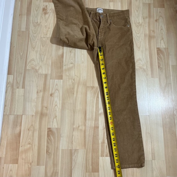 J.Crew Womens Brown Corduroy  High Waisted Straight Leg Pants Size 24P - Picture 3 of 7